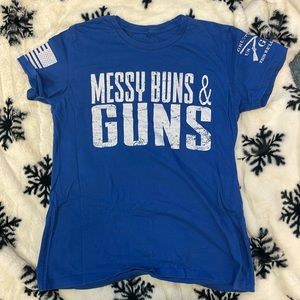 Messy Buns and Guns Tee